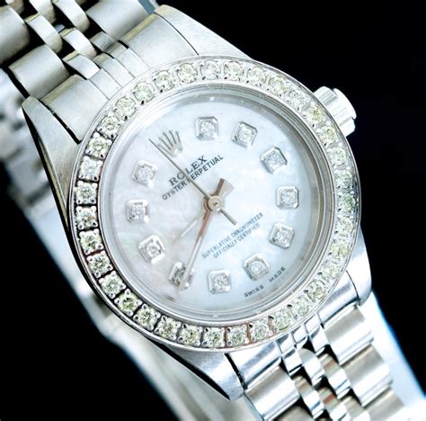 rolex oyster diamond parts|Rolex full diamond watch price.